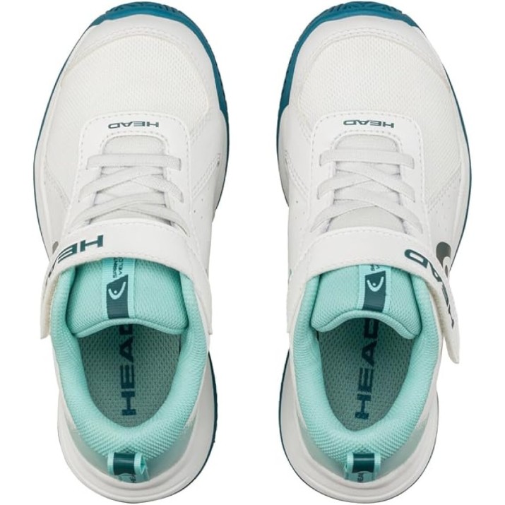 Adidași pentru copii Head Sprint Strap 4.0 33.5 White/Turquoise