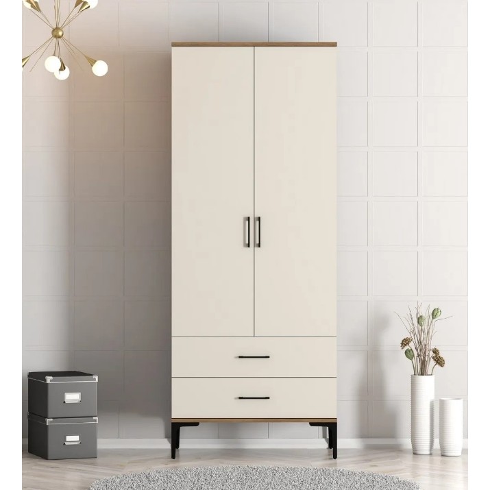 Шкаф Trendy Kumsal T Walnut/Cream 201.4x47.5x80cm GTR001725