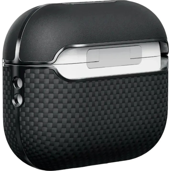 Чехол для наушников Pitaka Aramid Fiber Magnetic Case AirPods Pro 2 Black/Gray (APM2401)