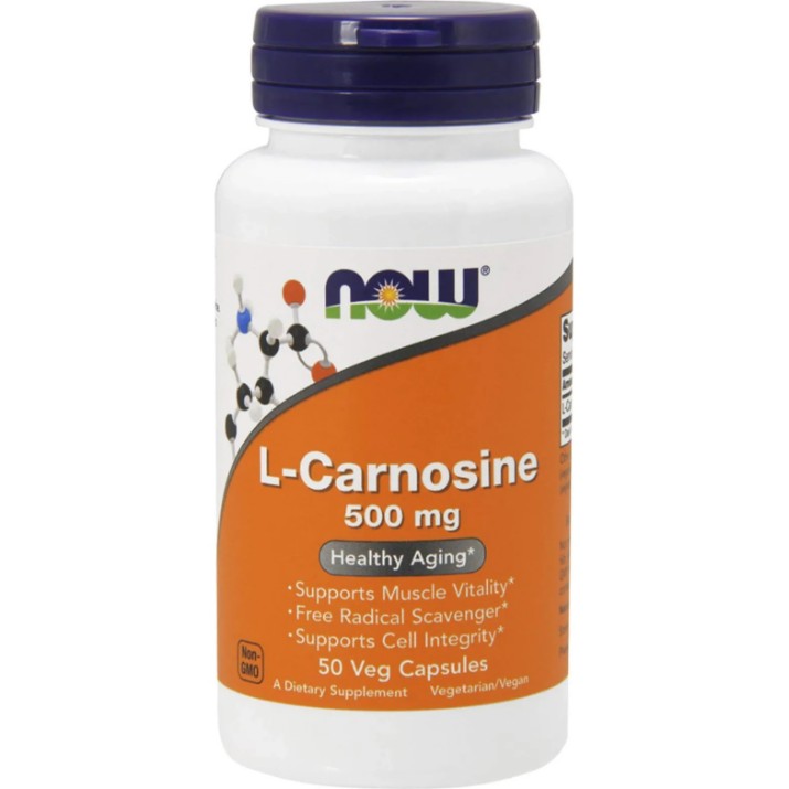Aminoacizi NOW L-Carnosine 500mg 50cap