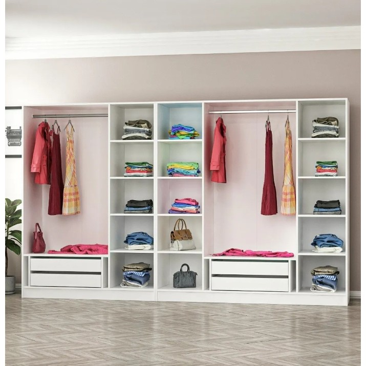 Шкаф Trendy Kale Mebran 8396 White 315x190x52cm GTR001832