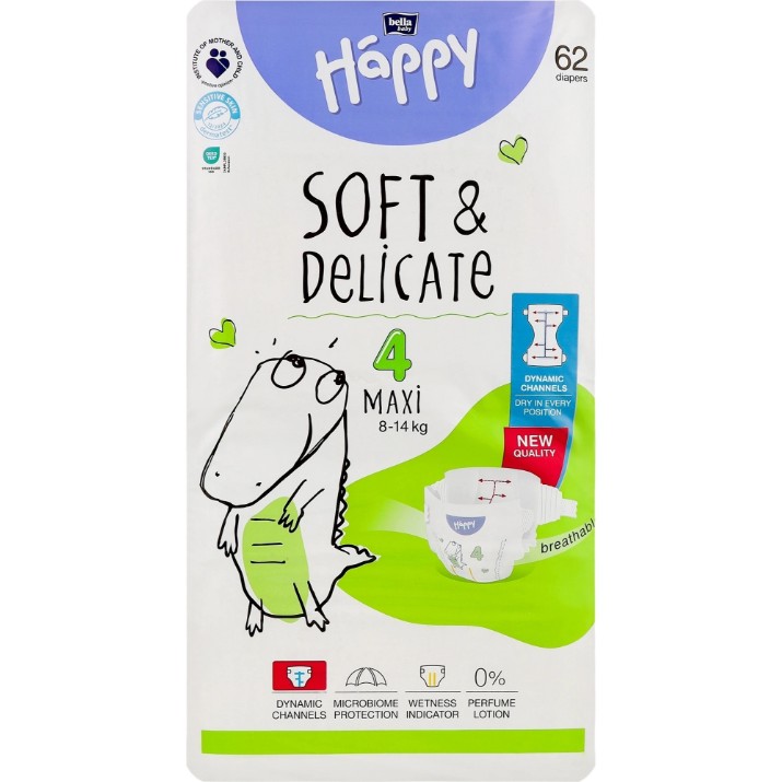 Подгузники Bella Baby Happy 4 Maxi 62pcs