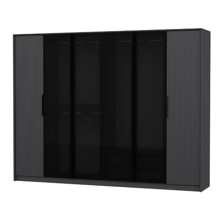 Шкаф Trendy Kale Luxe 4806 Anthracit/Black 274x210x52cm GTR004965
