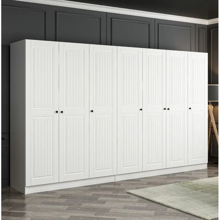 Шкаф Trendy Kale Mebran 4777 White 315x210x52cm GTR001835