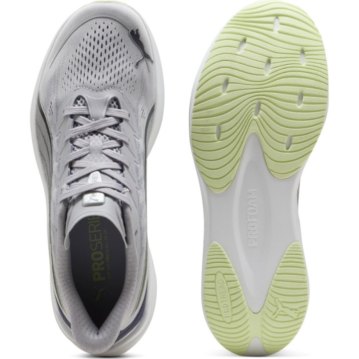 Adidași pentru bărbați Puma Darter Pro 2 Vibrant Silver/Deep Plum/Apple Spritz, s.44.5