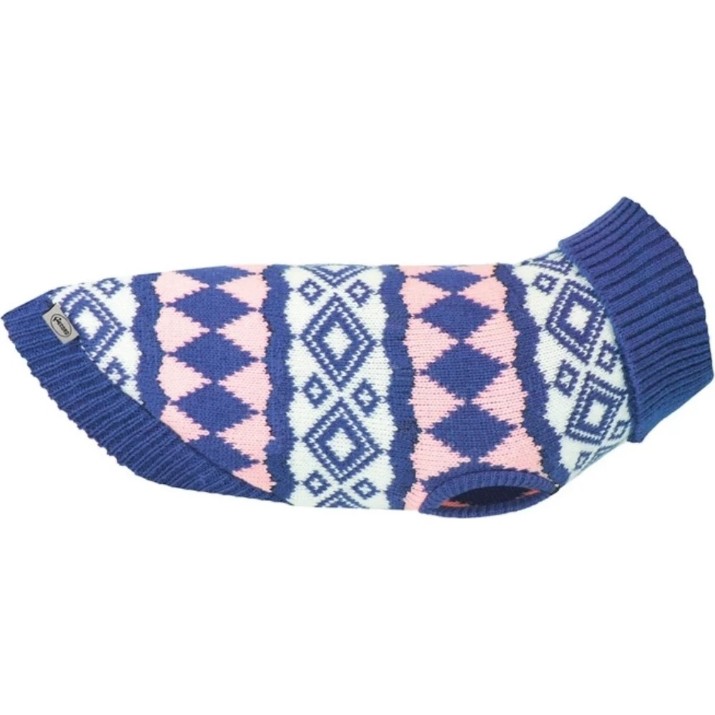 Pulover pentru câini Record Cervinia Blue/Pink XXS 25-27cm (2159.25B)