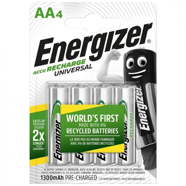 Набор батареек Energizer Universal AA Recharge Universal 4pcs