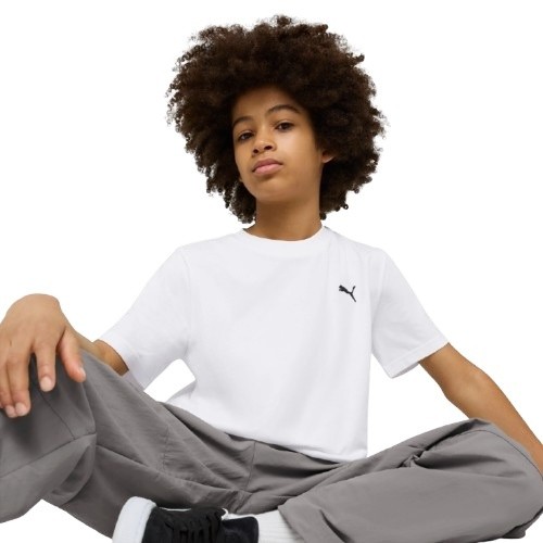 Tricou pentru copii Puma Wardrobe Ess Puma White, s.128