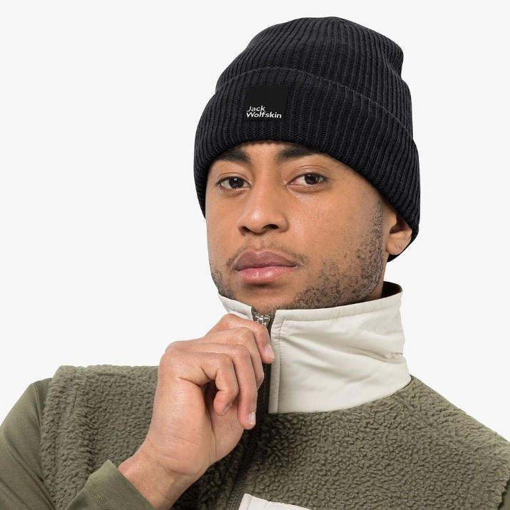 Шапка Jack Wolfskin Pergamon Black, s.L