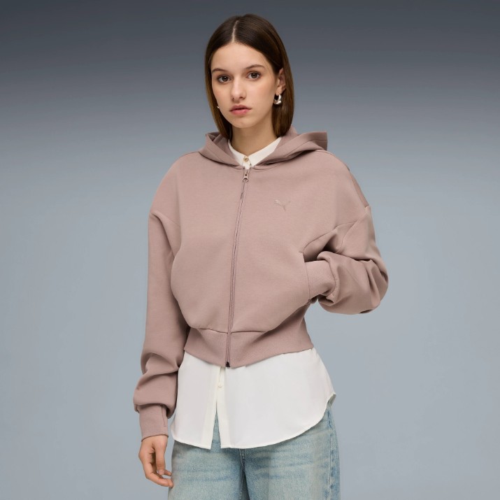 Женская толстовка Puma Pumatech Sense Full Zip Sandstone, s.M