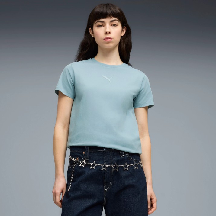 Женская футболка Puma Ess Elevated Comfort Seafoam, s.XL