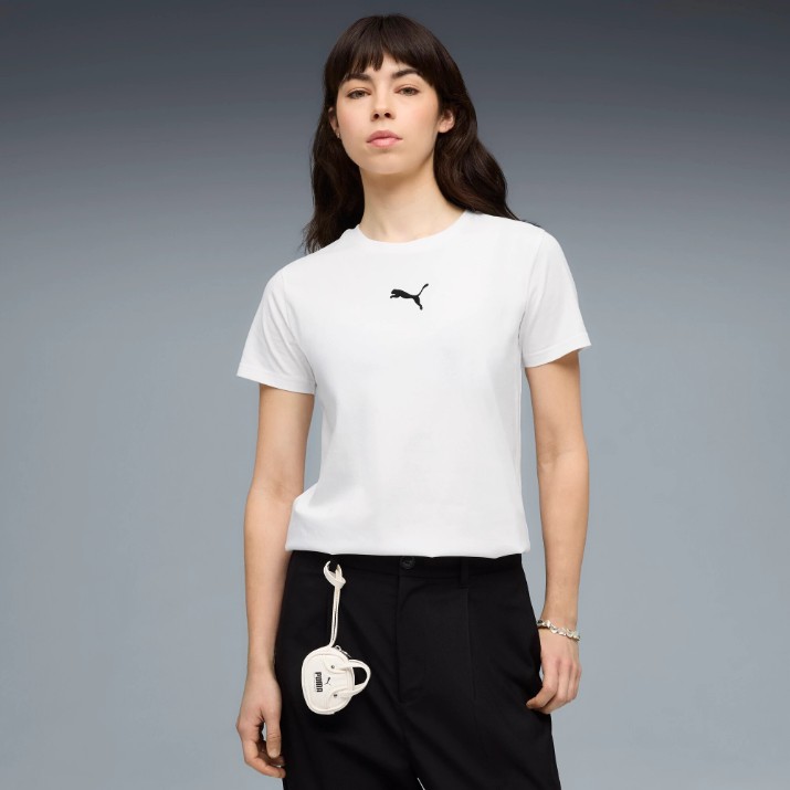 Женская футболка Puma Ess Elevated Comfort Puma White, s.XL