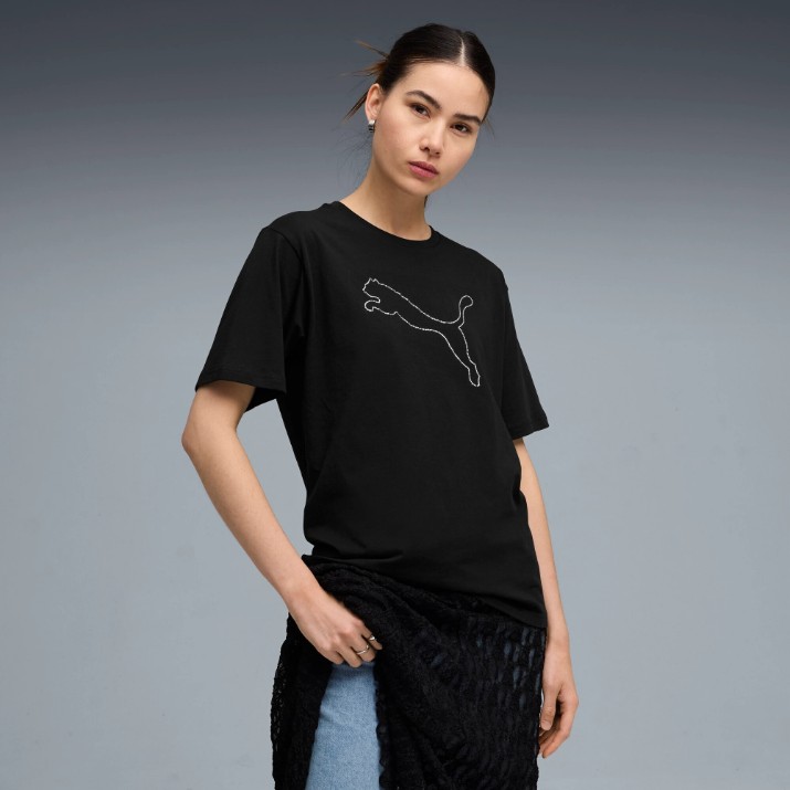 Женская футболка Puma Bedazzled Relaxed Puma Black, s.M
