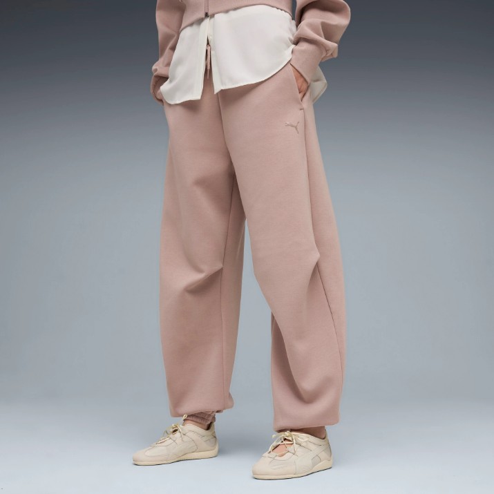 Pantaloni spotivi de dame Puma Pumatech Sense Soft Sandstone, s.S