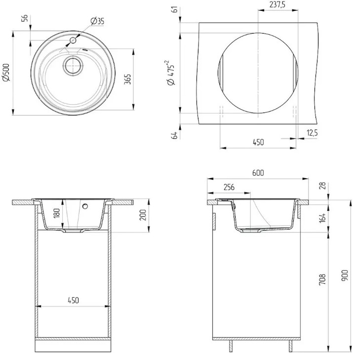 Кухонная мойка Ulgran U-101-331 White