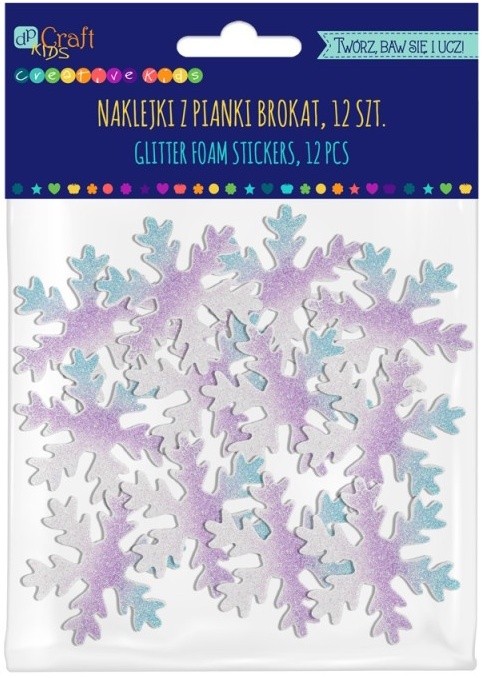 Наклейки DPCraft Snowflakes 12pcs (KSPI-403)