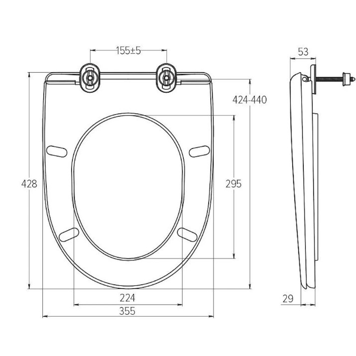 Capac de toaletă SoloPlast SP-3