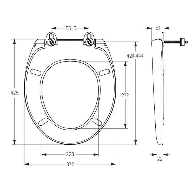 Сиденье для унитаза SoloPlast SPD-1