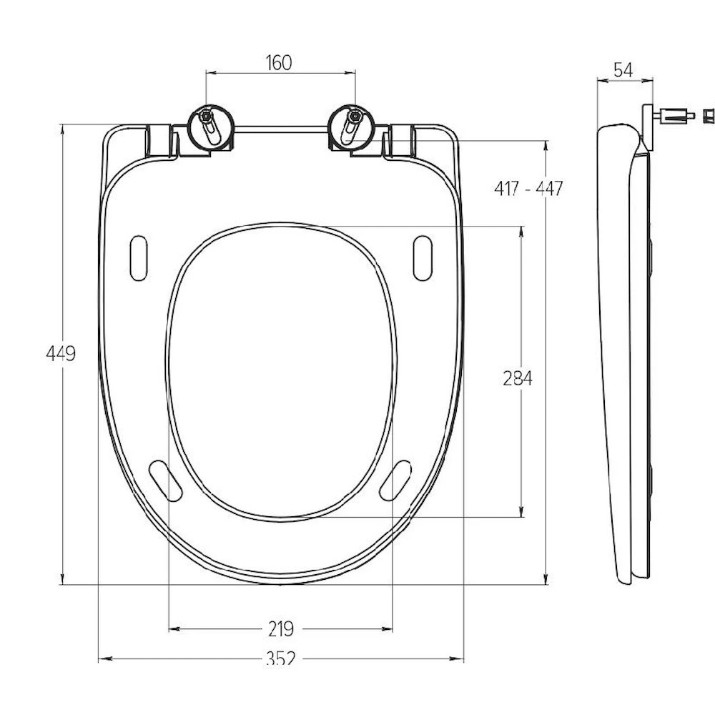 Сиденье для унитаза SoloPlast SPD-16