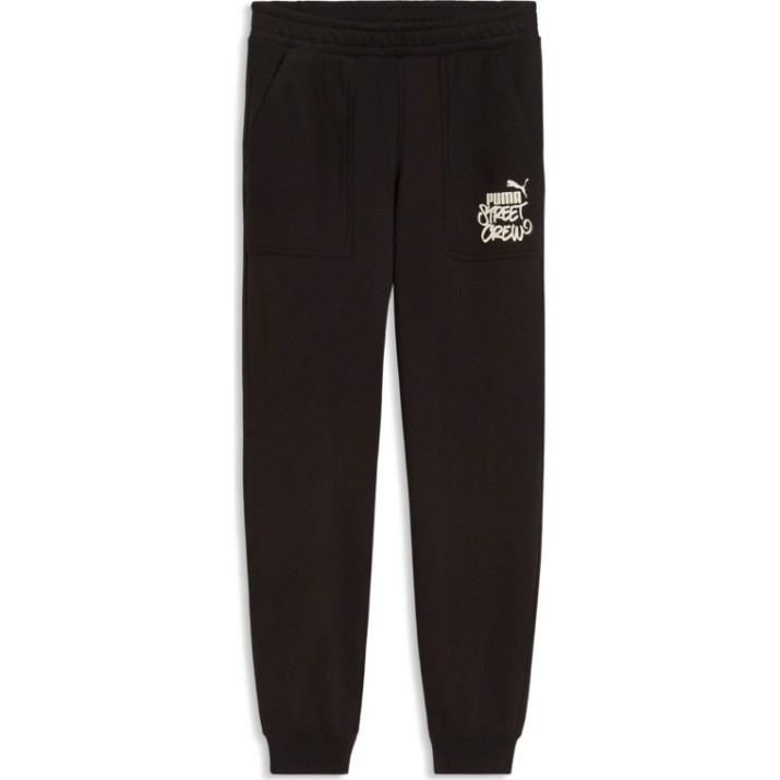 Pantaloni spotivi pentru copii Puma Mid90s French Terry Puma Black, s.176 (69174701)