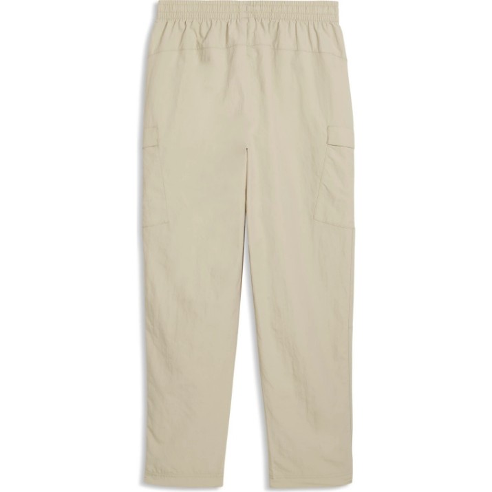 Pantaloni spotivi pentru copii Puma Wardrobe Ess Relaxed Pebble Gray, s.140