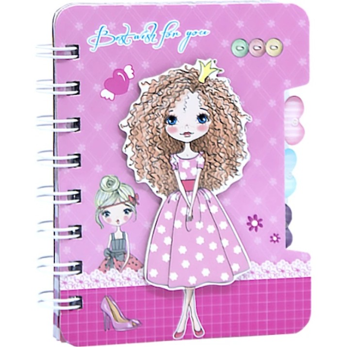 Блокнот New World Little Girls A6 (A-445)