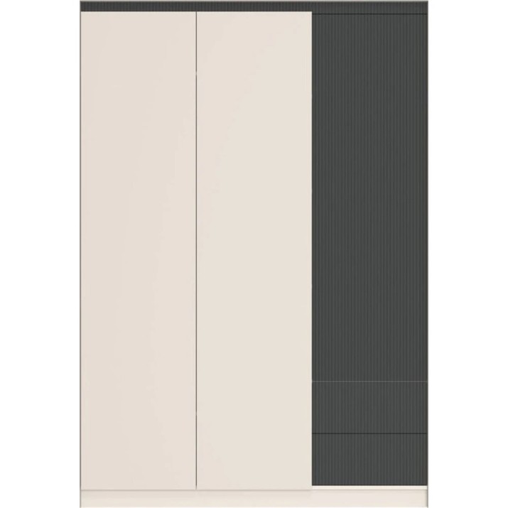 Шкаф Gerbor Монако SZF3D2S Cashmere/Elegant Grey