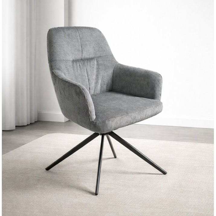 Стул Yasen С 2545 UF865-10 Grey/Black