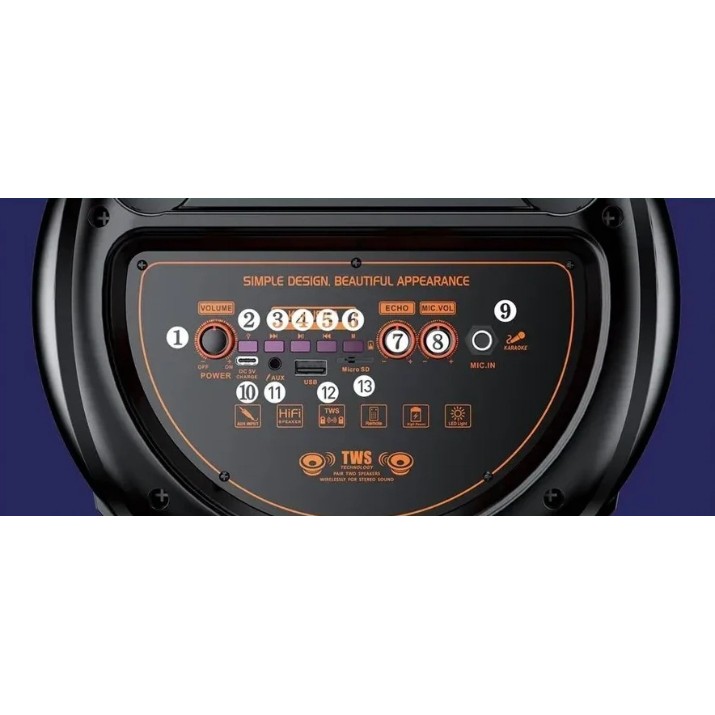 Портативная акустика Kakusiga KK-8211 Mengma Black
