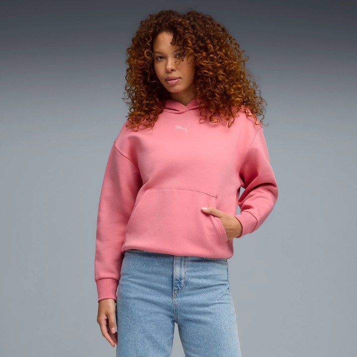 Женская толстовка Puma Ess Elevated Relaxed Wild Pink, s.XS