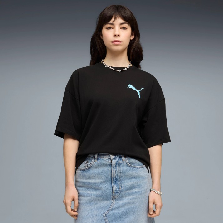 Женская футболка Puma Graphics Bubble Puma Black, s.XS