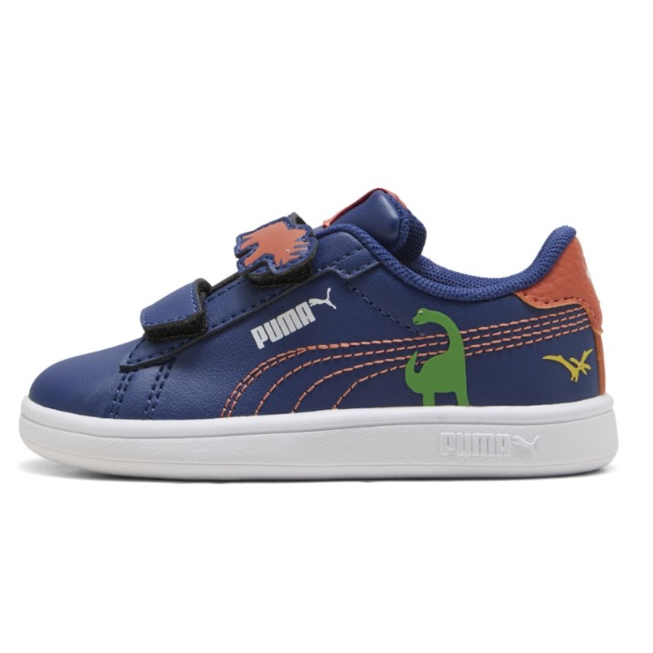 Кеды детские Puma Smash 3.0 Dino Blue Jewel/Green Fruit/Amarena, s.24
