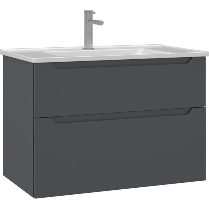 Dulap cu lavoar Orka Messina 80 Anthracite (19216)