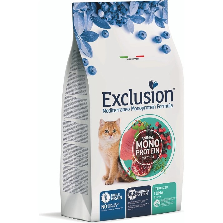 Hrană uscată pentru pisici Exclusion Noble Grain Adult Cat Sterilized Tuna 1.5kg