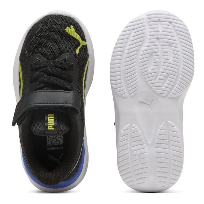 Кроссовки детские Puma Pounce Ac+ Inf Puma Black/Lime Smash/Royal Sapphire, s.20
