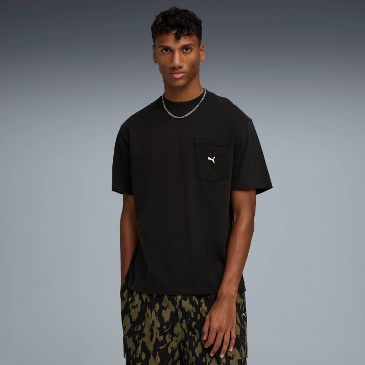 Tricou bărbătesc Puma Select Essentials Pocket Puma Black, s.S