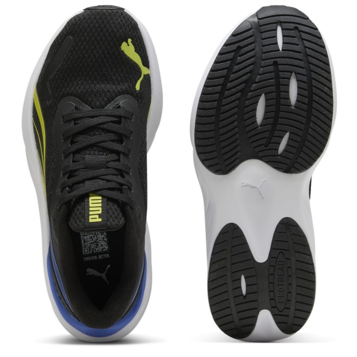 Кроссовки детские Puma Pounce Lite Jr Puma Black/Lime Smash/Royal Sapphire, s.35.5