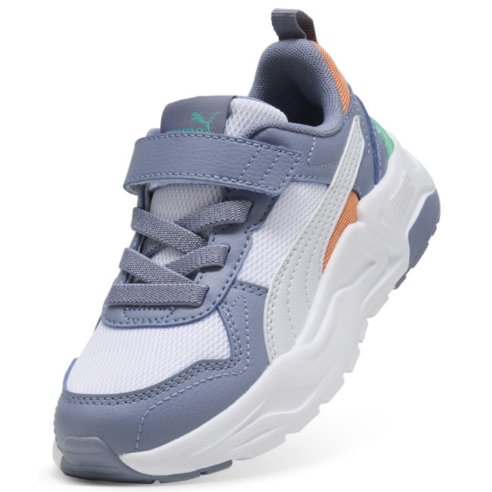 Adidași pentru copii Puma Trinity 2 Puma White/Silver Mist/Gray Sky, s.33