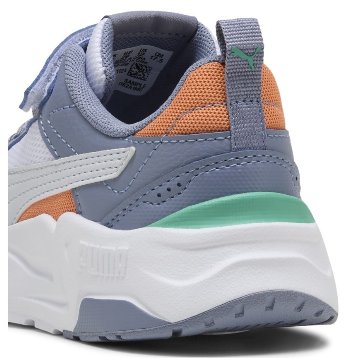 Adidași pentru copii Puma Trinity 2 Puma White/Silver Mist/Gray Sky, s.35