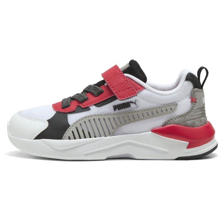Adidași pentru copii Puma X-Ray 3 Lt Mid 90S 26 Ac+ Ps Puma White/Gray Echo/For aAl Time Red, s.28