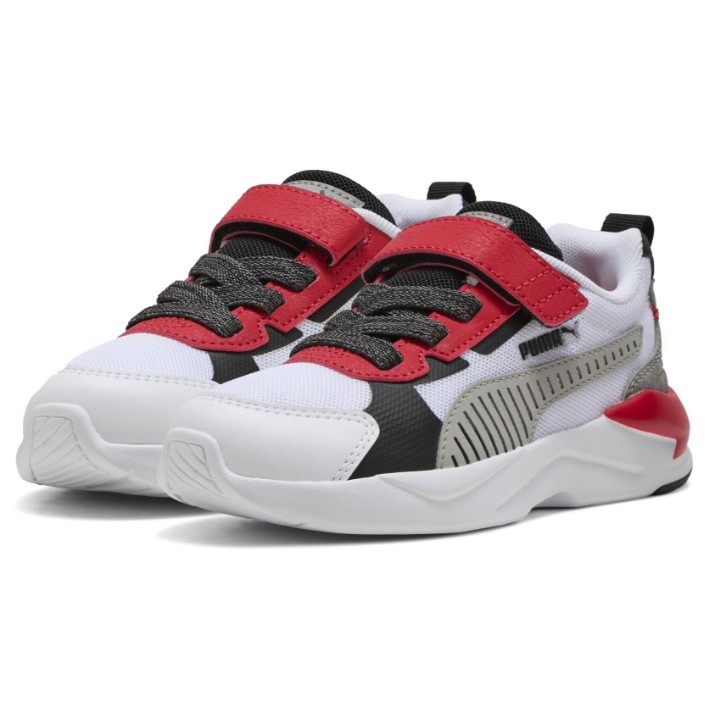 Adidași pentru copii Puma X-Ray 3 Lt Mid 90S 26 Ac+ Ps Puma White/Gray Echo/For aAl Time Red, s.31
