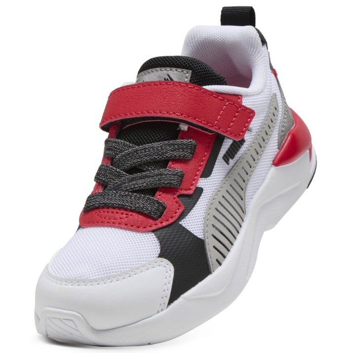 Adidași pentru copii Puma X-Ray 3 Lt Mid 90S 26 Ac+ Ps Puma White/Gray Echo/For aAl Time Red, s.33