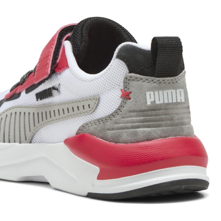 Adidași pentru copii Puma X-Ray 3 Lt Mid 90S 26 Ac+ Ps Puma White/Gray Echo/For aAl Time Red, s.33