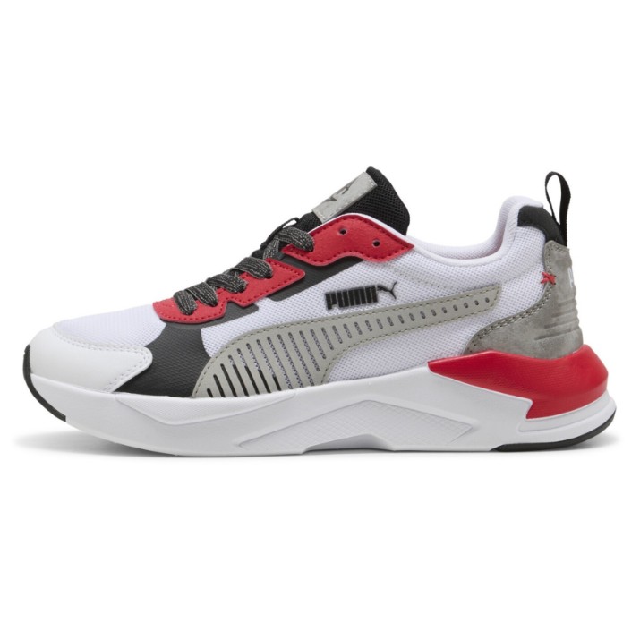 Adidași pentru copii Puma X-Ray 3 Lt Mid 90S 26 Jr Puma White/Gray Echo/For All Time Red, s.35.5