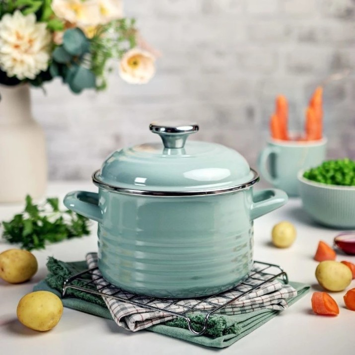 Cratiță Metrot Wave Pastel Green 4L 5350