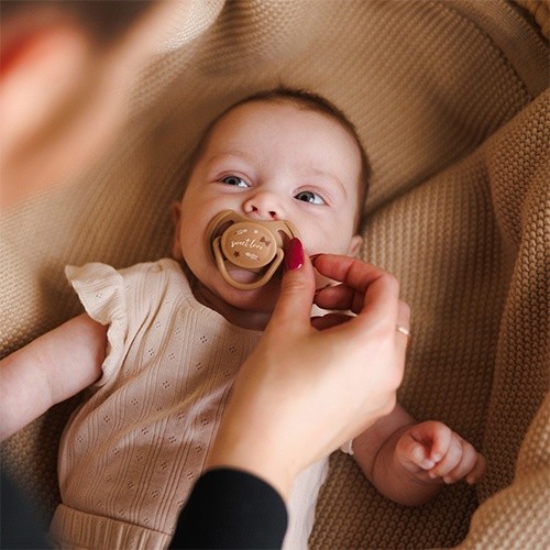 Пустышка BabyOno Beige 0-6m 2pcs (1669/01)