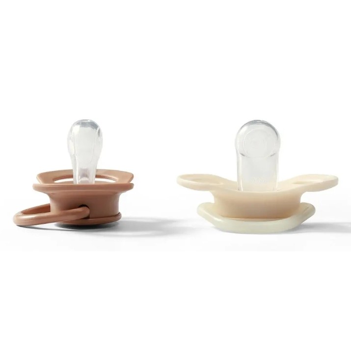 Пустышка BabyOno Beige 0-6m 2pcs (1669/01)