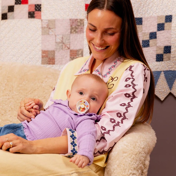 Пустышка BIBS Morning Bloom Ivory Mix 6-18m 2pcs (5713795259632)