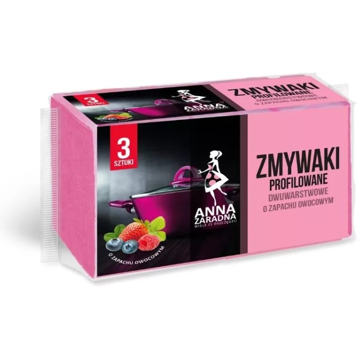 Губки для уборки Anna Zaradna Fruity 3pcs (1367)