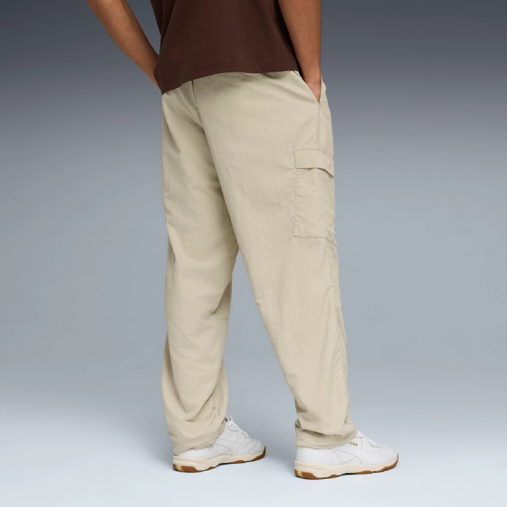 Pantaloni spotivi pentru bărbați Puma Wardrobe Ess Relaxed Pebble Gray, s.L